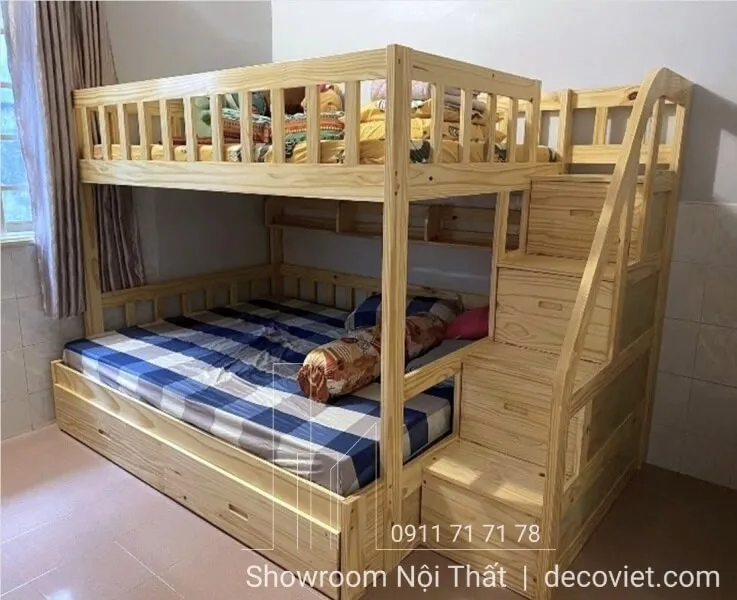 Giường 2 tầng 1m8 445T lựa chọn hoàn hảo cho các homestay cao cấp