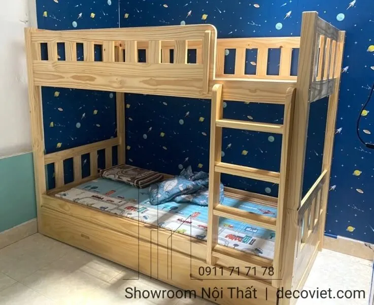 Giường tầng 449T mẫu giường đơn giản dành cho không gian nhỏ hẹp