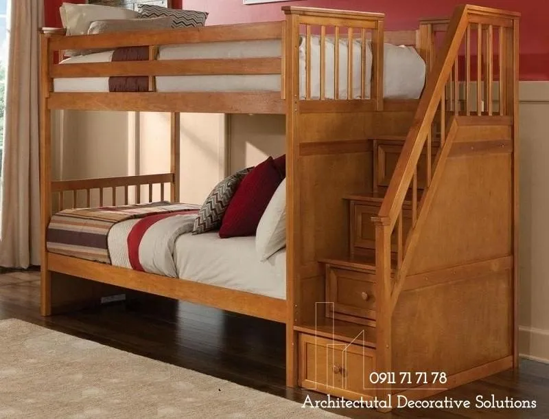 Giường tầng giá rẻ 2T màu vàng mang lại năng lượng tích cực