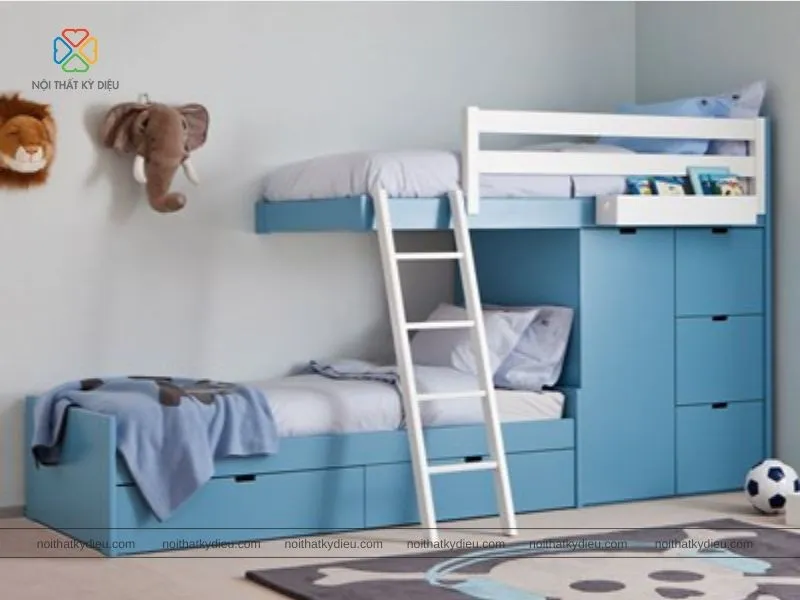 Giường tầng được thiết kế hiện đại đơn giản