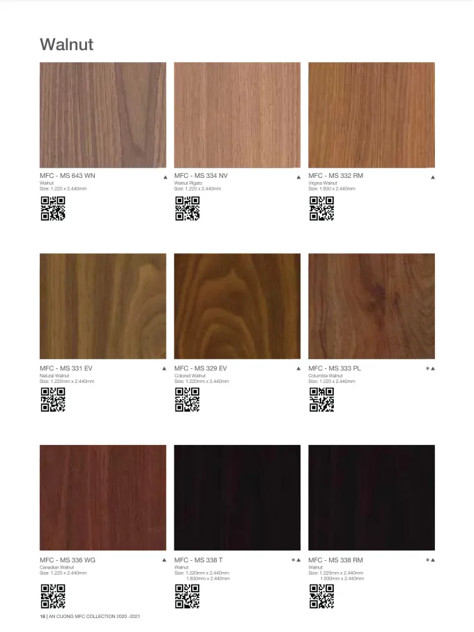 Bảng màu Acrylic óc chó An Cường tone nâu chocolate đậm