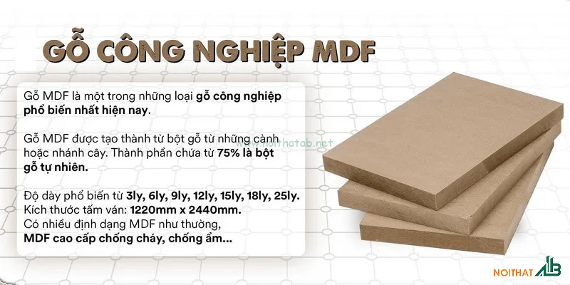 Gỗ công nghiệp MDF