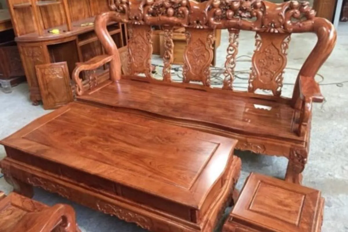 Bộ bàn ghế gỗ hương