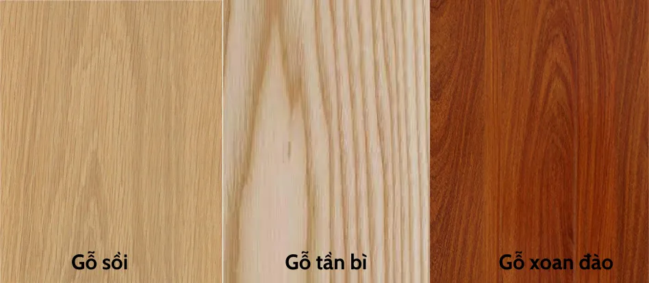 So sánh vân gỗ 3 loại