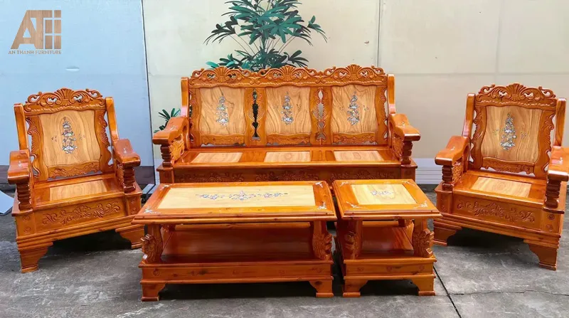 Sản phẩm nội thất từ Gỗ Tràm Bông Vàng bền đẹp