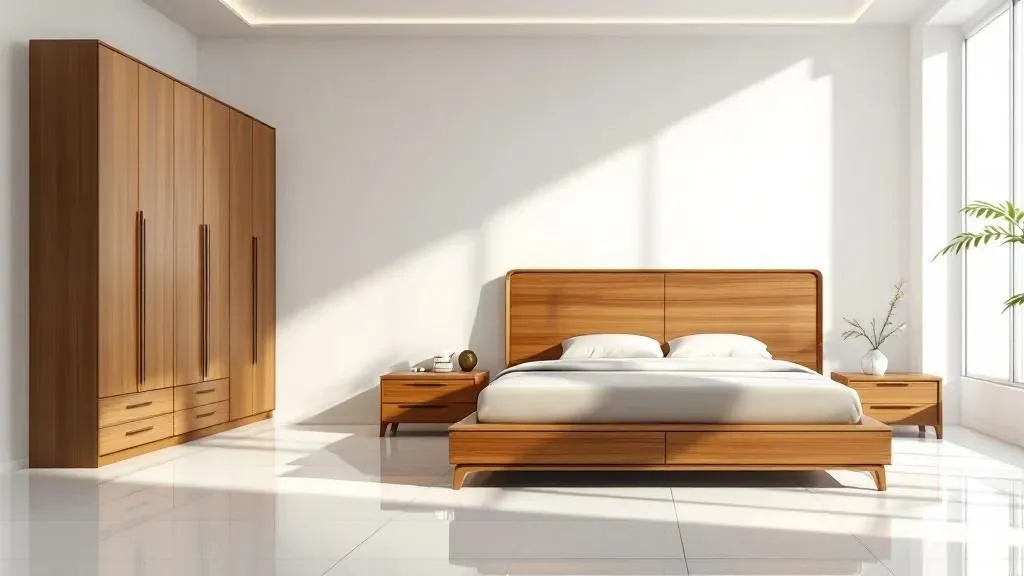 Tủ giường gỗ Hương Xám