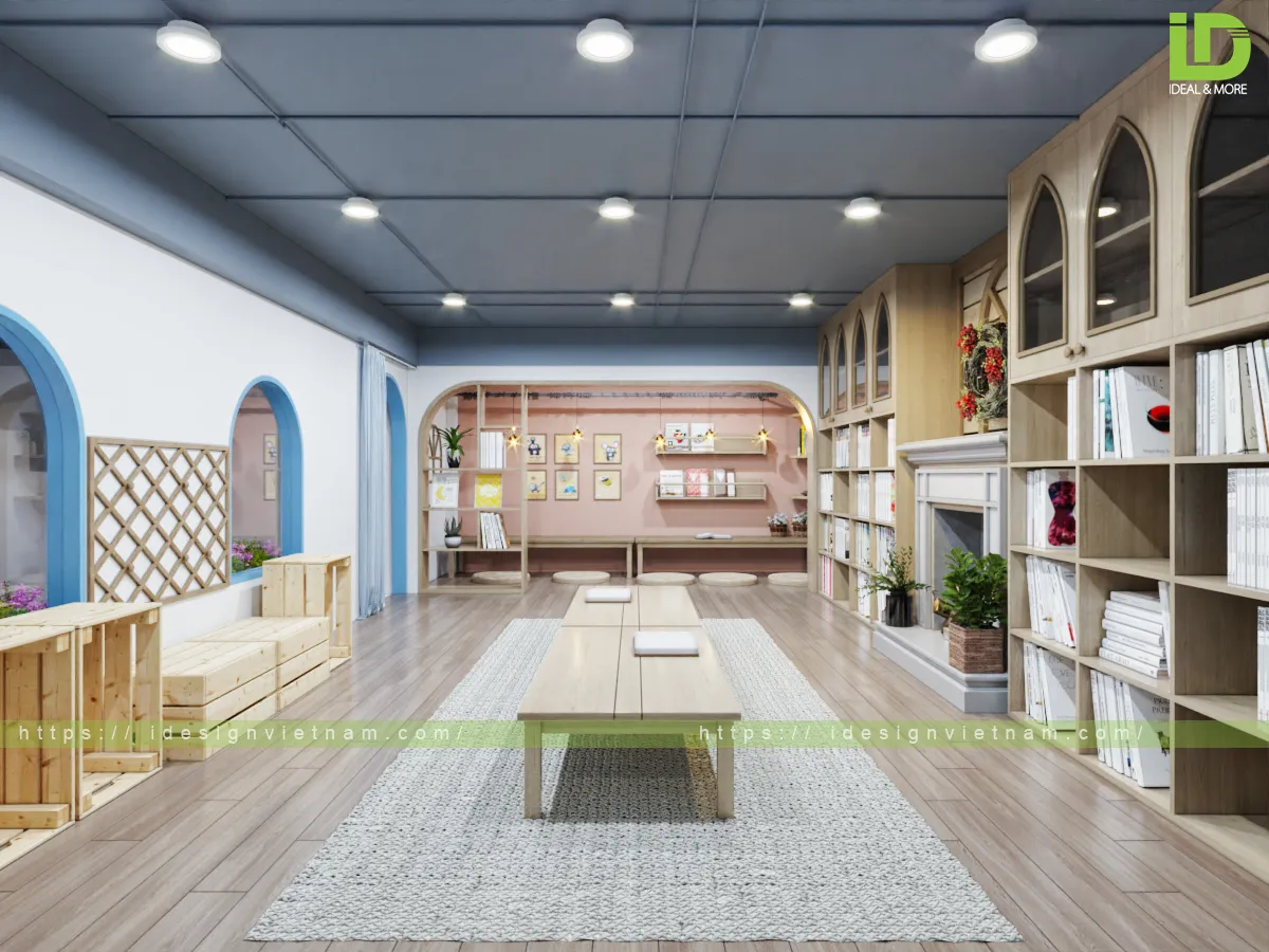 Trang trí góc thư viện mầm non - Xây dựng góc thư viện của bé | IDESIGN