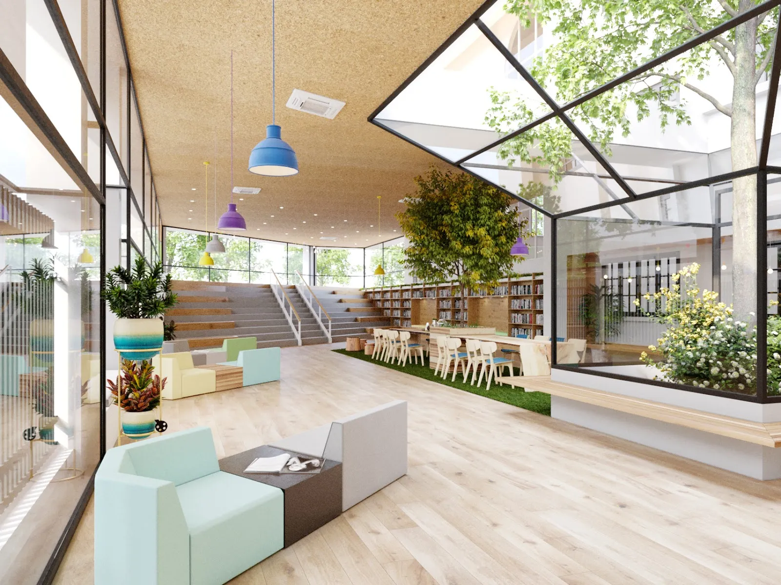 Trang trí góc thư viện mầm non - Xây dựng góc thư viện của bé | IDESIGN