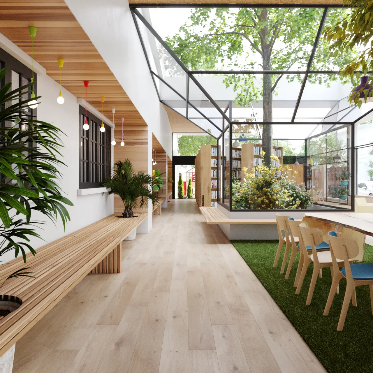 Trang trí góc thư viện mầm non - Xây dựng góc thư viện của bé | IDESIGN