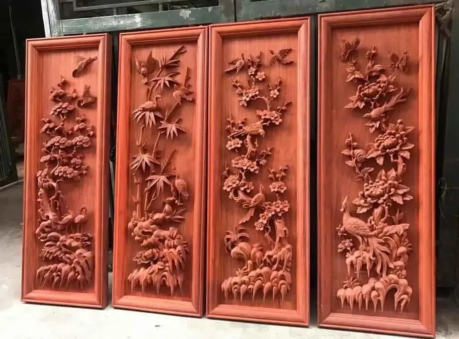 Sản phẩm nội thất từ gỗ hương đá Nam Phi thể hiện vẻ đẹp sang trọng