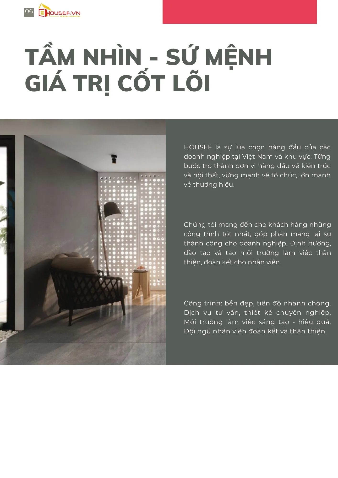 Giá trị cốt lõi HOUSEF