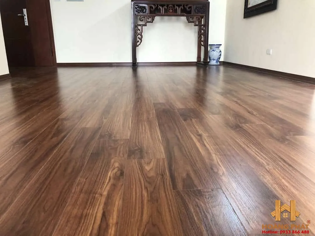 Sàn Gỗ Walnut Óc Chó - Ảnh thực tế công trình sau khi hoàn thiện