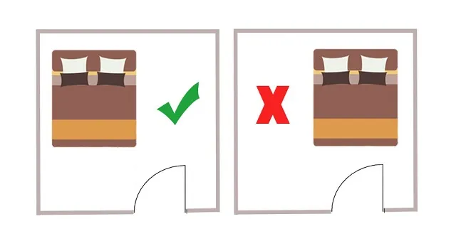 Bộ giường tủ gỗ sồi hướng Tây, phù hợp mệnh Kim