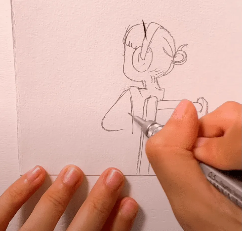 Vẽ quần áo cho cô gái