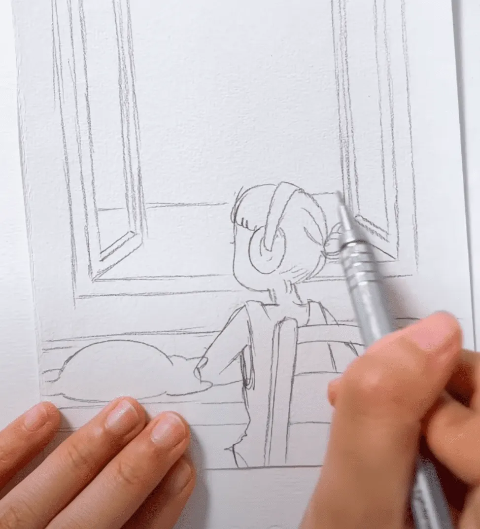 Vẽ đường ngăn biển với phòng