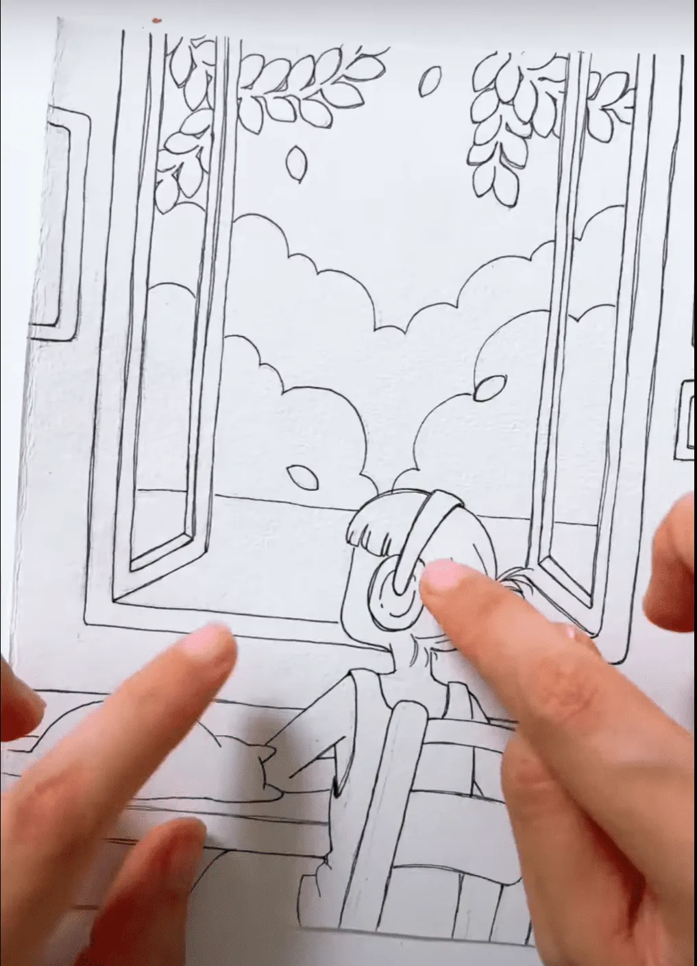 Đi nét lại cho bức tranh