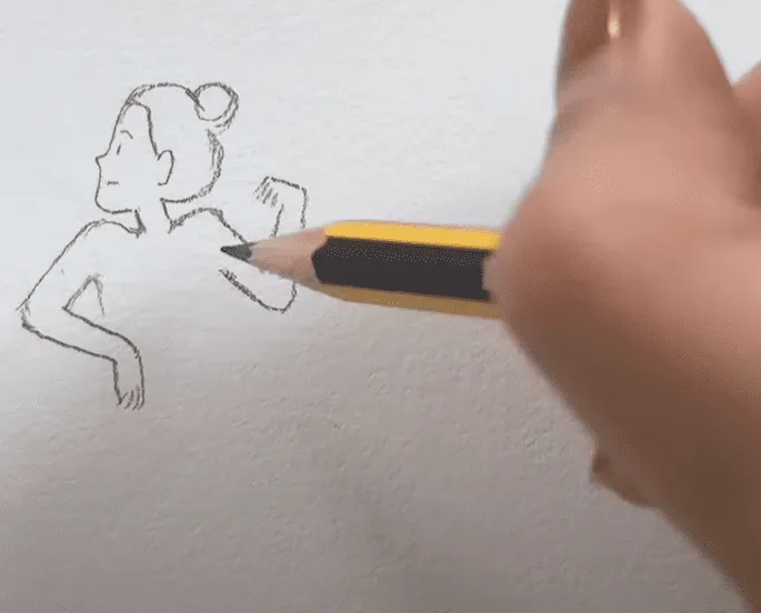 Vẽ tay cho cô gái