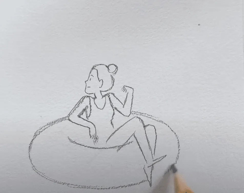 Vẽ phao cho cô gái