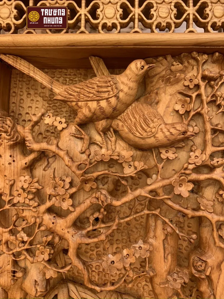 Mẫu tranh gỗ đơn giản nhưng cực kỳ tinh tế cho văn phòng làm việc