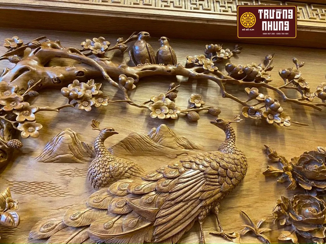 Tranh gỗ mang ý nghĩa phong thủy may mắn cho gia chủ