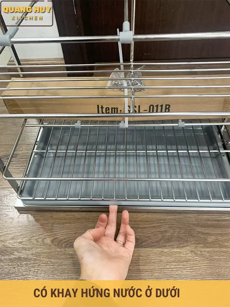 Khay hứng nước kệ gia vị inox 304