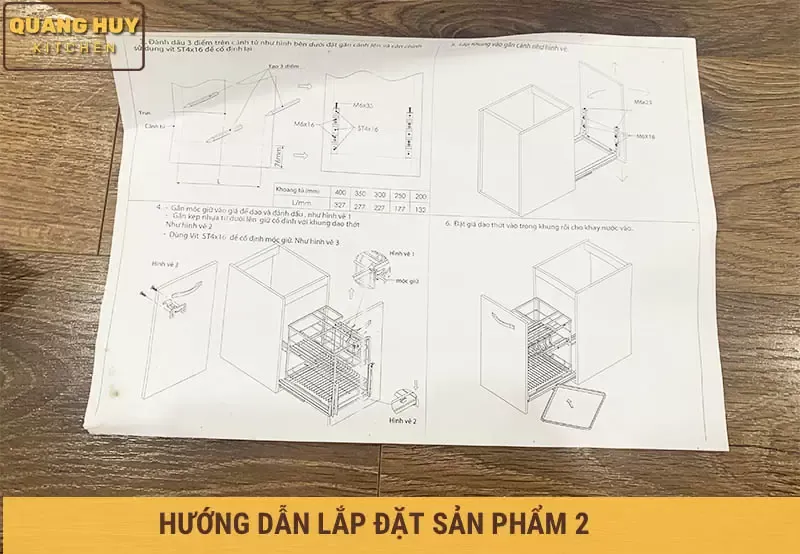 Hướng dẫn lắp đặt kệ gia vị inox 304