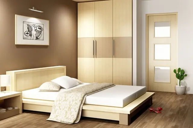 Đầu giường cần có điểm tựa vào tường