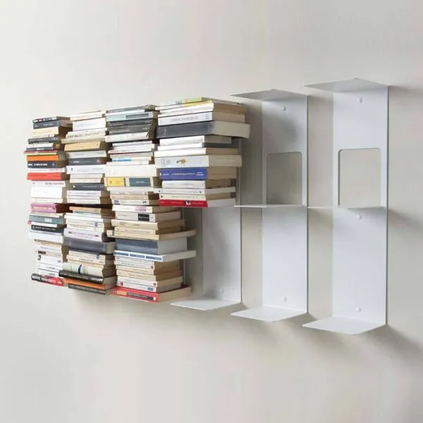 Mẫu kệ sách treo tường bằng sắt sơn tĩnh điện, kiểu dáng độc đáo