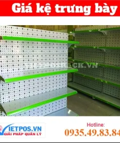 Hệ thống kệ đôi siêu thị tôn lỗ mang lại sự chuyên nghiệp tuyệt đối cho cửa hàng