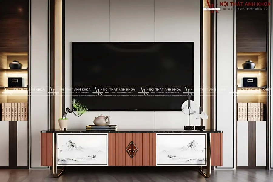 Kệ tivi gỗ công nghiệp thiết kế hiện đại cho mọi không gian