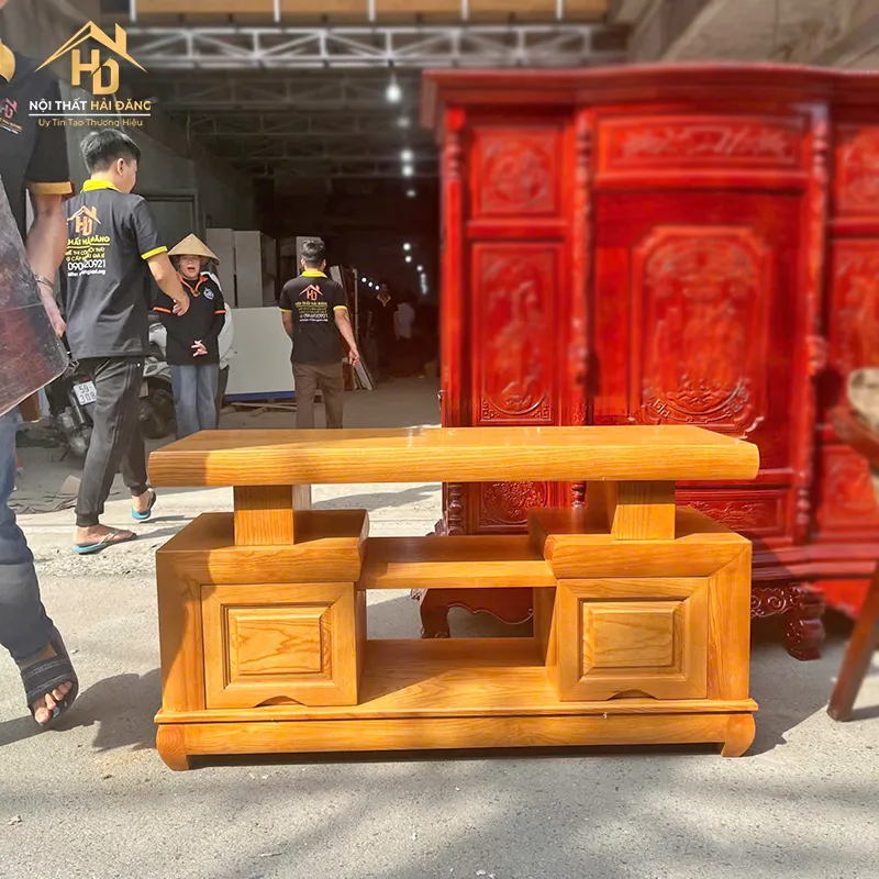 Kệ tivi Nhật gỗ sồi lau hương