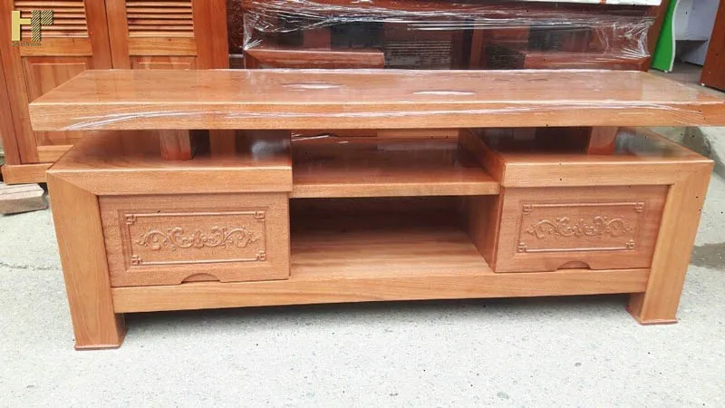 Kệ tivi gỗ xoan đào 1m thiết kế đơn giản cho không gian nhỏ