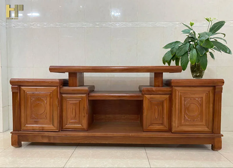 Kệ tivi gỗ xoan đào 1m8 sang trọng