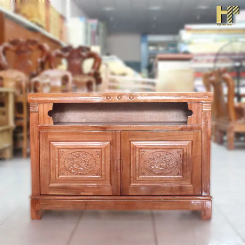 Kệ tivi gỗ xoan đào 1m nhỏ gọn