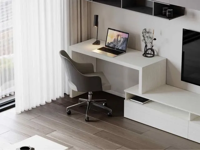 Mẫu kệ tivi kết hợp bàn làm việc phòng ngủ 18