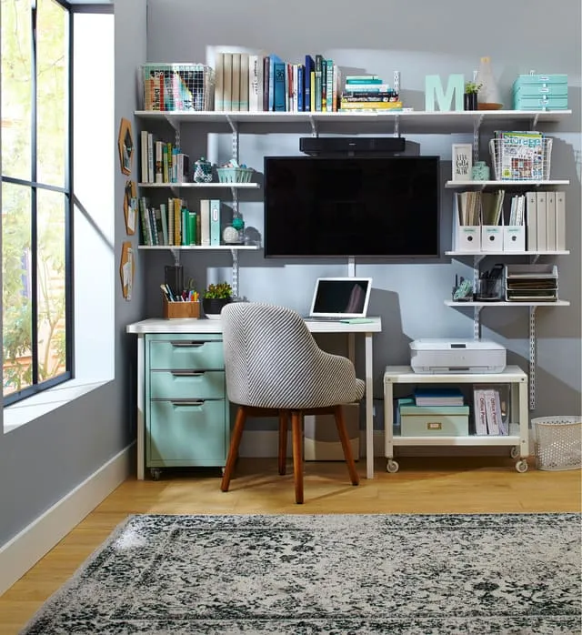 Mẫu kệ tivi kết hợp bàn làm việc phòng ngủ 26