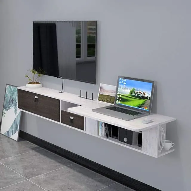 Mẫu kệ tivi kết hợp bàn làm việc phòng ngủ 28