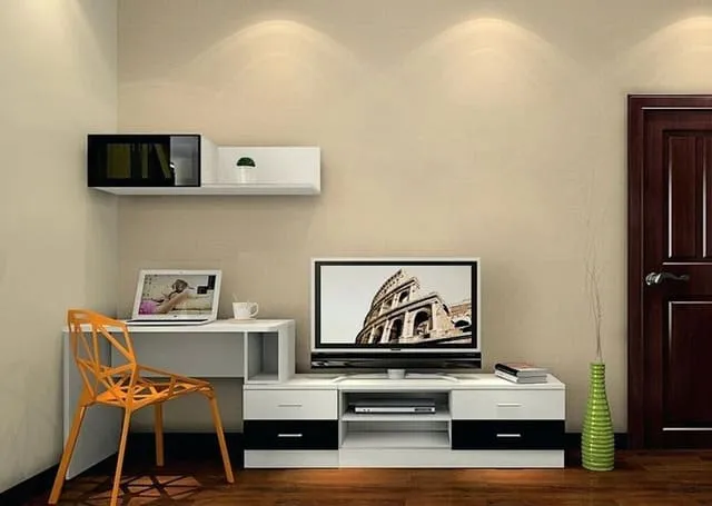 Mẫu kệ tivi kết hợp bàn làm việc phòng ngủ 30
