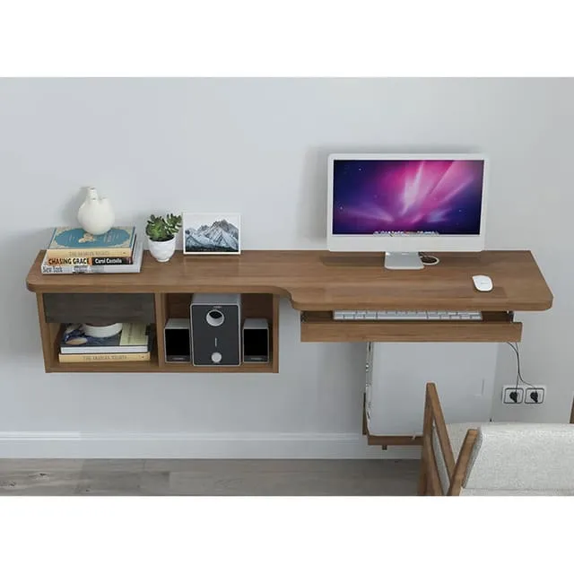 Bố trí kệ tivi kết hợp bàn làm việc phòng ngủ hợp lý