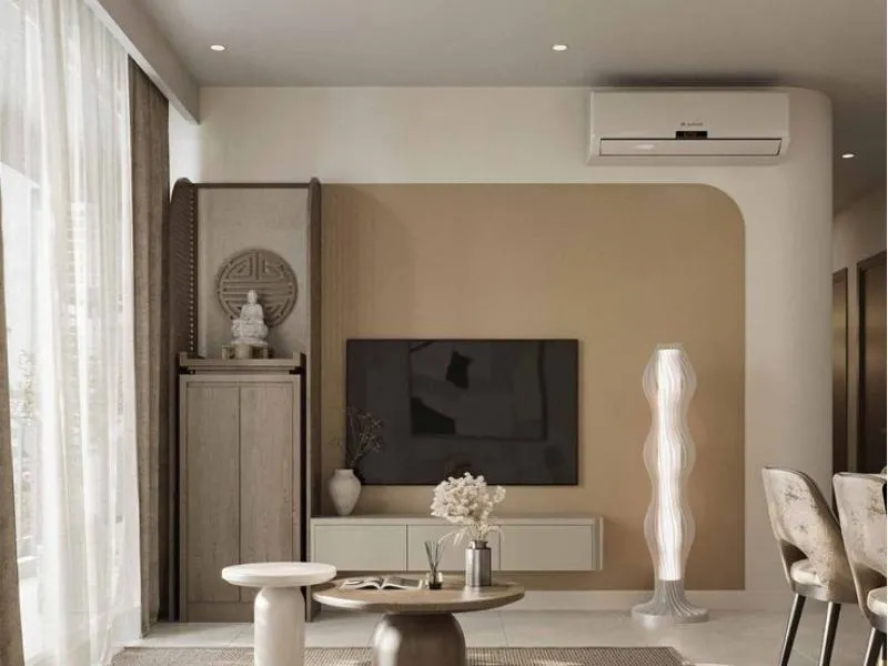 Tránh đặt kệ tivi kết hợp tủ thờ ở hướng Ngũ Quỷ