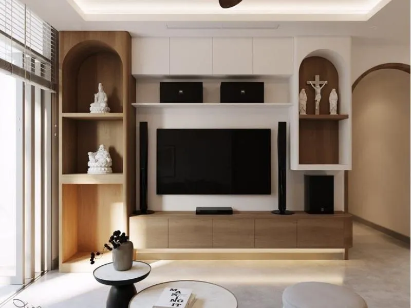 Cân nhắc bố trí bàn thờ ở một góc riêng biệt trong phòng khách