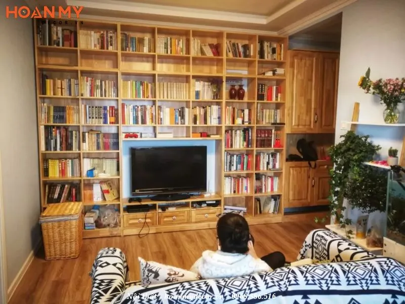 Xác định mục đích sử dụng của kệ tivi kết hợp giá sách