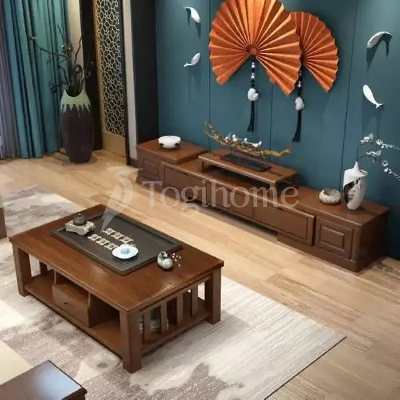 Kệ tivi nguyên khối được làm từ gỗ tự nhiên sang trọng, bền đẹp