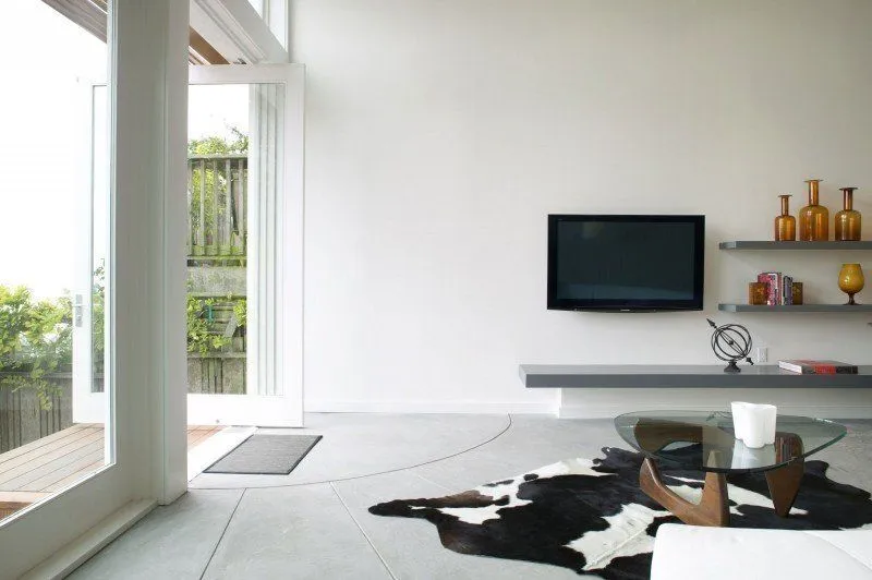 Kệ tivi MDF melamine trắng 120cm