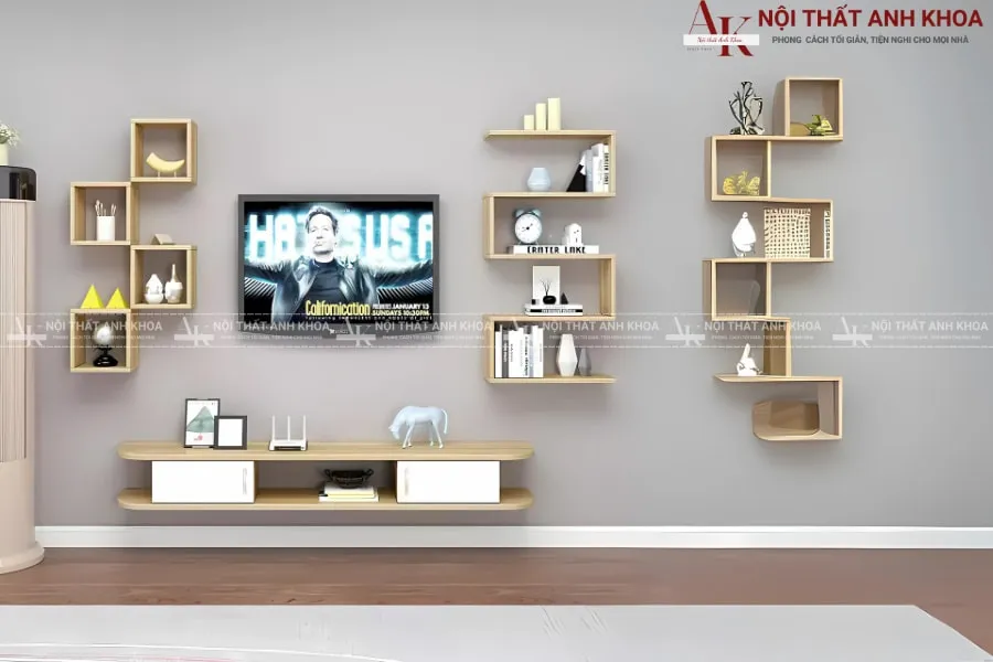 Kệ tivi gỗ MDF thiết kế tối giản