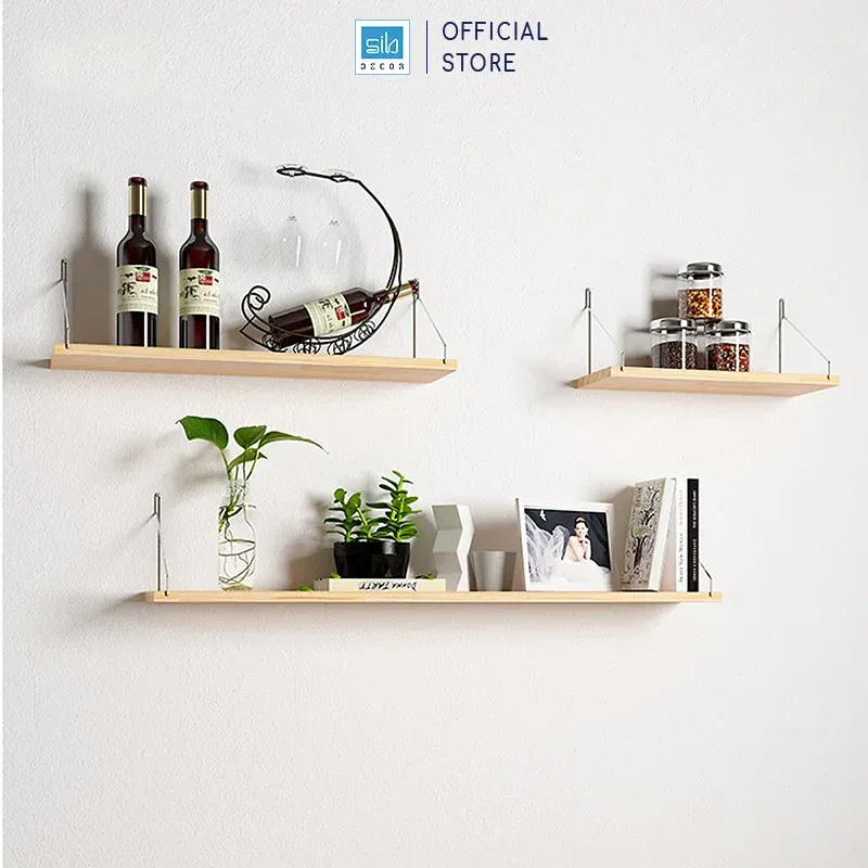 Kệ treo tường sử dụng móc inox 4 chân