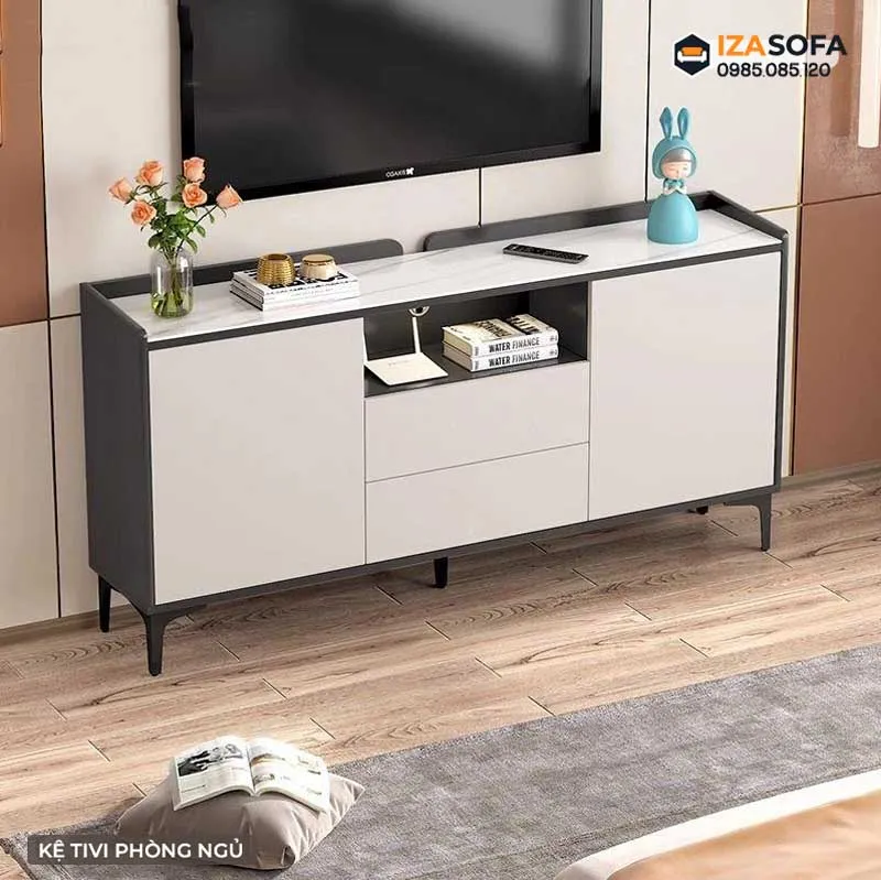 Kệ tivi phòng ngủ nhỏ xinh, đặt sàn