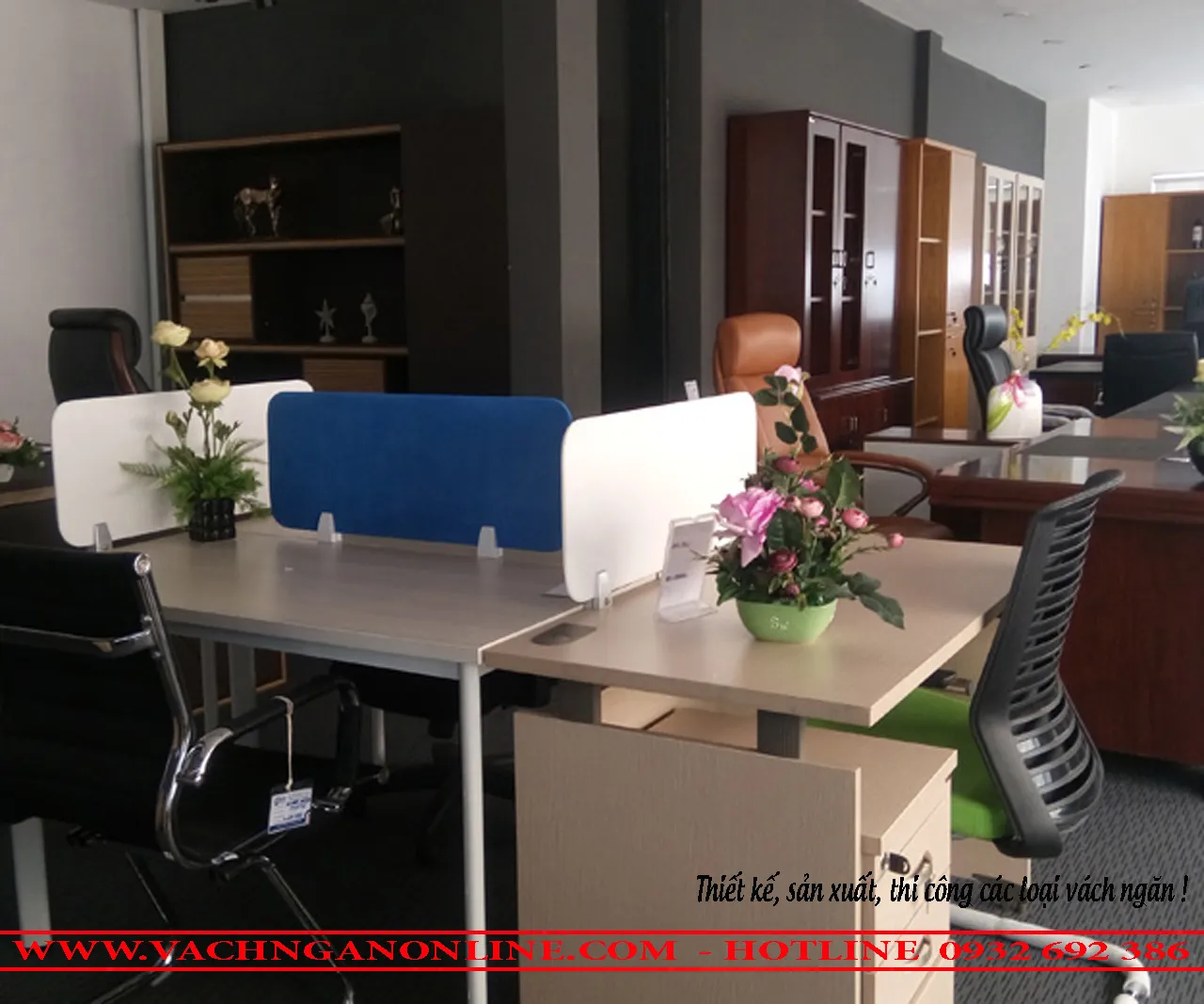 Kẹp vách ngăn bàn làm việc không cần khoan lỗ, chuyên dùng cho vách kính cường lực