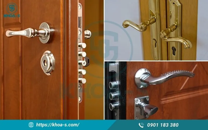 Các dòng khóa cửa gỗ 2 cánh truyền thống được ưa chuộng