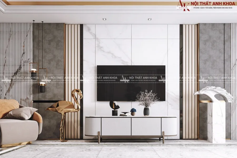 Khoảng cách từ màn hình tivi đến ghế sofa